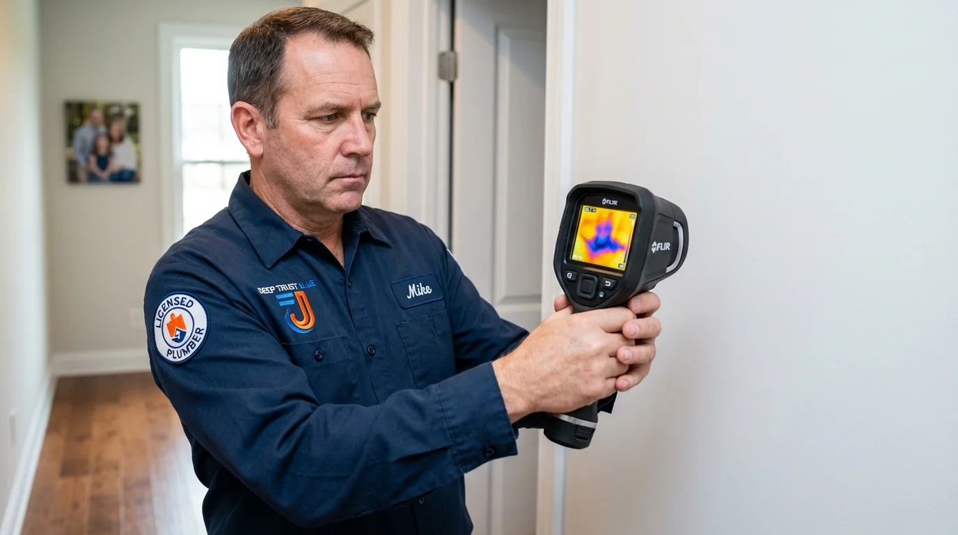 Thermal imaging leak detection by Johns Plumbing LLC in Kountze